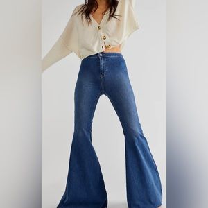 Free People Just Float On Flare Jeans